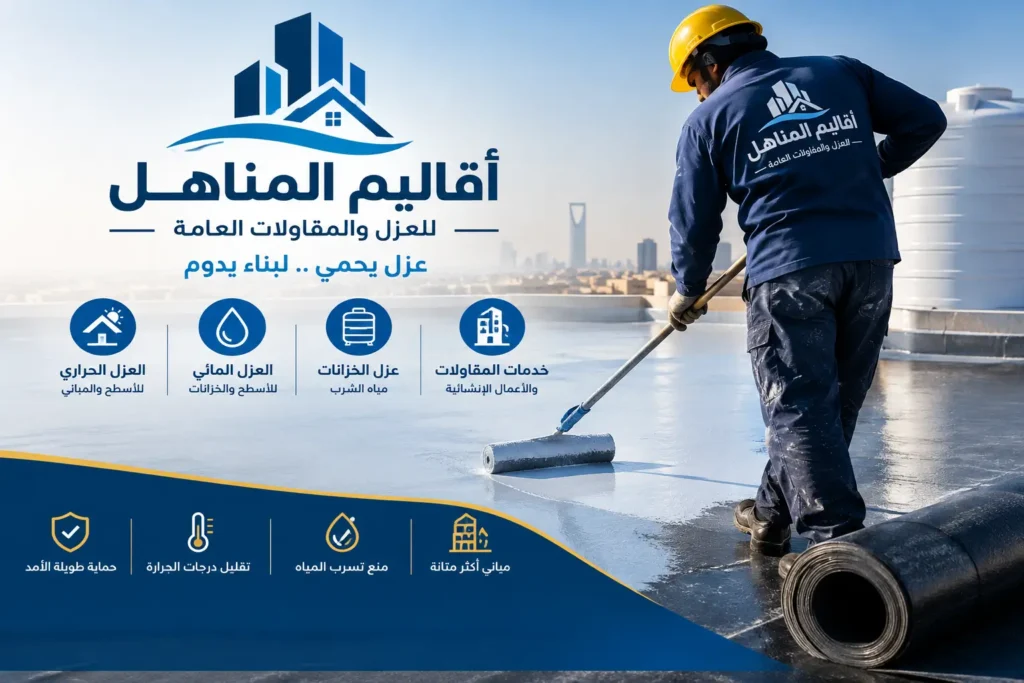 عزل اسطح بالرياض لحماية المباني من الحرارة